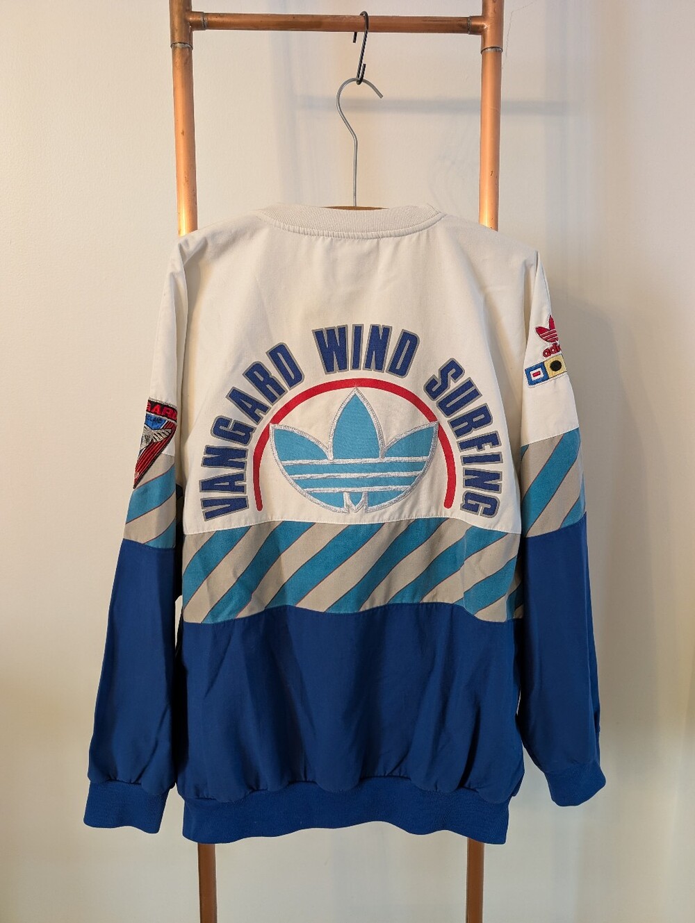 🔥RARE Vintage 1980s Adidas Vangard Windsurfing crewneck sweatshirt - Unisex 🔥 - Picture 12 of 16
